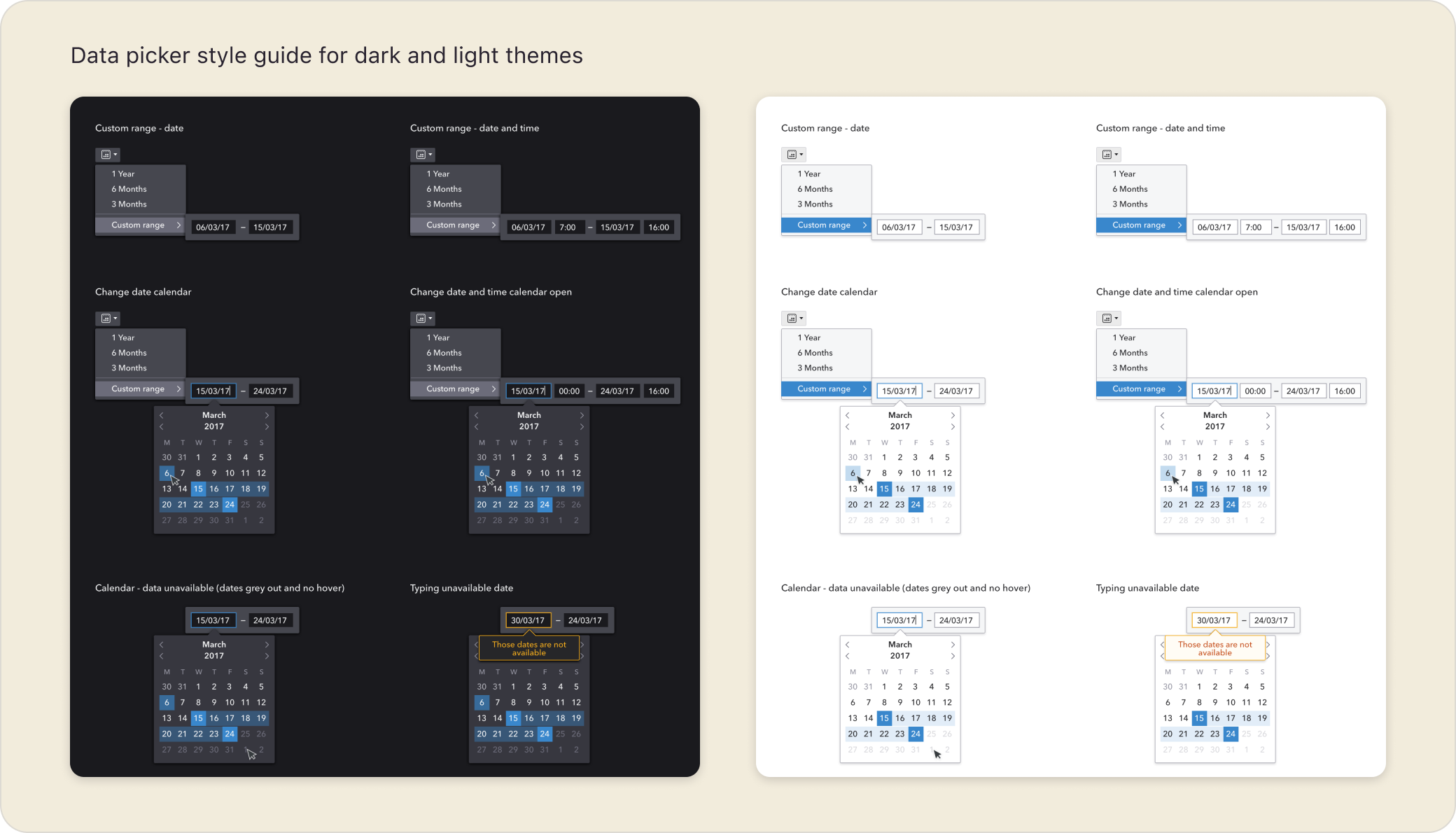 Improving Date Range Selection: project image 2
