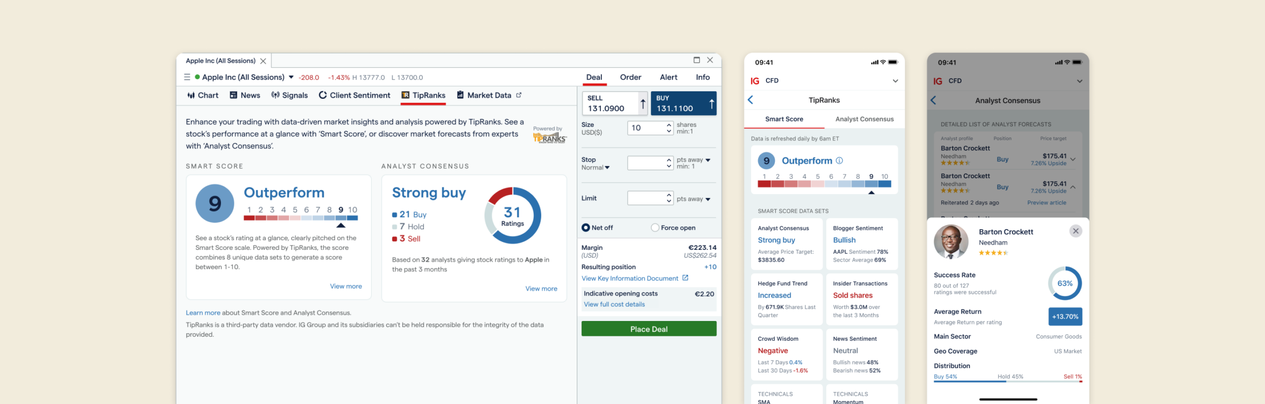 Integrating TipRanks Market Insights: project image 1